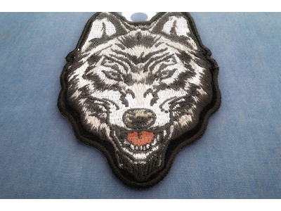 Wolf Small Iron on Patch