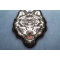 Wolf Small Iron on Patch Iron on Wolf Patch diagonal view