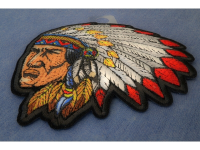 Native American Indian Head Dress Patch