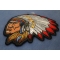 Native American Indian Head Dress Patch Native American Indian Head Dress Patch diagonal view