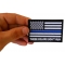 These Colors Don't Run Blue Line US Flag Patch These Colors Don't Run Blue Line US Flag Patch shown on hand for size comparison
