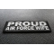 Proud Air Force Wife Patch Proud Air Force Wife Patch diagonal view
