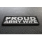 Proud Army Wife Patch Proud Army Wife Patch diagonal view