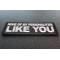 None of My Personalities Like You Patch None of My Personalities Like You Funny Iron on Patch diagonal view