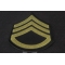 Staff Sergeant Army Patch Staff Sergeant Iron on Patch diagonal view