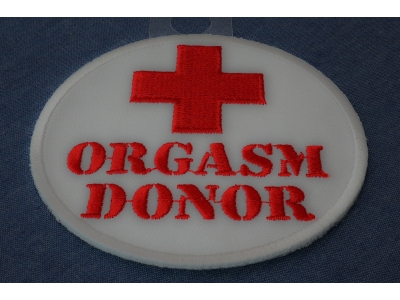 Orgasm Donor Red Cross Patch