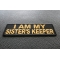 I am my Sister's Keeper Patch in Yellow I am my Sister's Keeper Patch in Yellow diagonal view