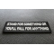 Stand For Something or You'll Fall For Anything Patch Stand For Something or You'll Fall For Anything Iron on Morale Patch diagonal view