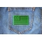Kelly Green American Flag Patch Kelly Green American Flag Patch shown on jeans
