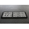 Heard Nothing Saw Nothing Said Nothing Patch Heard Nothing Saw Nothing Said Nothing Iron on Morale Patch diagonal view