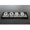 GOBB Grumpy Old Biker Bastard Patch GOBB Grumpy Old Biker Bastard Patch diagonal view