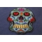 Sugar Skull Blue Patch Sugar Skull Patch diagonal view