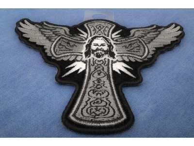 Jesus Cross and Wings Patch