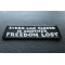 Every Law Passed is Another Freedom Lost Patch Every Law Passed is Another Freedom Lost Patriotic Iron on Patch diagonal view