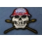 Redneck Society Skull Patch Redneck Society Rebel Flag Skull Patch diagonal view