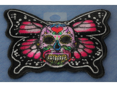 Sugar Skull Butterfly Patch