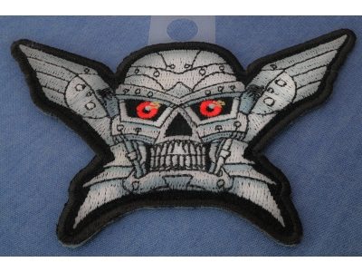 Robot Skull Small Patch