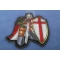 Red Knight Crusader Patch Mini Size Red Knight Crusader Patch Mini Size diagonal view