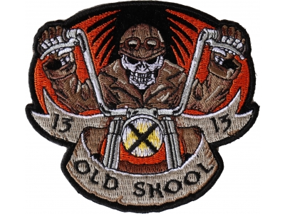 Old Skool Biker Patch