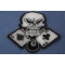 Gambler Skull 8 Ball Patch Aces, 8 Ball and Skull Patch diagonal view