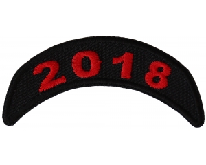 2018 Black and Red Rocker Patch