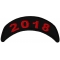 2018 Black and Red Rocker Patch