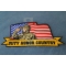 Duty Honor Country Soldier with US Flag Patch Duty Honor Country Patch Soldier Saluting with American Flag diagonal view