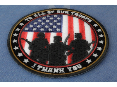 To All Our Troops I Thank You Patch