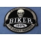 100 Percent Biker It Ain't About Brand It's About Respect Patch 100 Percent Biker Skull, It Ain't About Brand It's About Respect Patch diagonal view