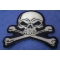 Skull and Crossbones medium Patch Skull and Crossbones Patch diagonal view