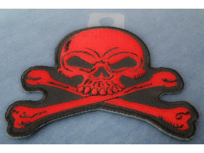Red Skull and Crossbones small Patch