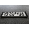My Blood Type is Biker Positive Patch My Blood Type is Biker Positive Patch diagonal view