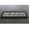 Yeah They're Fake The Real Ones Tried to Kill me Breast Cancer Patch Yeah They're Fake The Real Ones Tried to Kill me Patch diagonal view