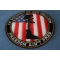 Freedom Ain't Free In Memory of Our Fallen Boot Rifle Helmet Patch Freedom Ain't Free In Memory of Our Fallen Boot Rifle Helmet Patriotic Iron on Patch diagonal view