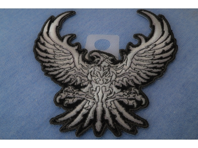 Small Silver Eagle Patch
