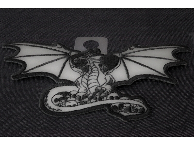 Dragon with Skulls Reflective Patch 