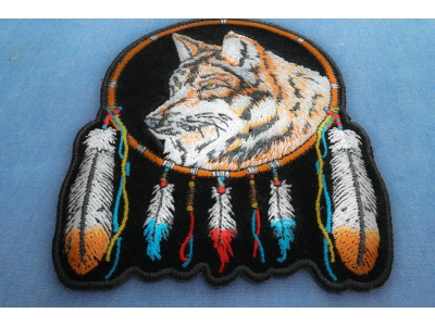 Wolf and Feathers Small Patch