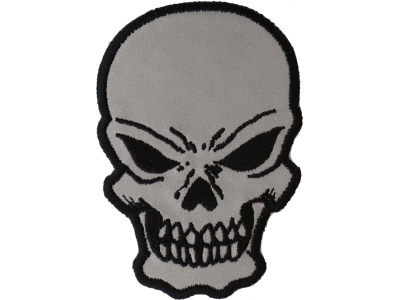 Small Reflective Skull Patch
