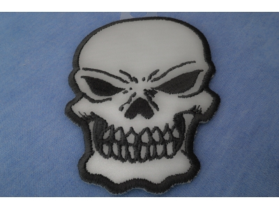 Small Reflective Skull Patch