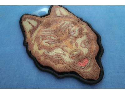 Brown Wolf Patch