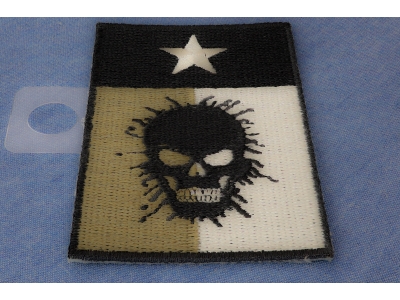 Texas Flag Skull Patch