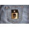 Texas Flag Skull Patch Texas Flag Oil Spill Skull Patch shown on jeans