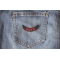 2019 Lower Rocker Red Patch shown on jeans