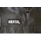 Mental Patch Mental Patch - 4x1.5 inch - Embroidered Iron on Patch shown on leather vest