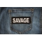 Savage Patch Savage Patch shown on jeans