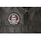 Switchblades Billy Skull Spider Web Patch Elvis Hair Skull, Web and Switchblades Patch, Skull Patches shown on leather vest