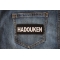 Hadouken Patch Hadouken Funny Iron on Patch shown on jeans