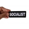 Socialist Patch Socialist Patch shown on hand for size comparison