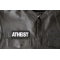 Atheist Patch Atheist Patch - 4x1.5 inch - Embroidered Iron on Patch shown on leather vest