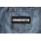 Conservative Patch Conservative Patch shown on jeans